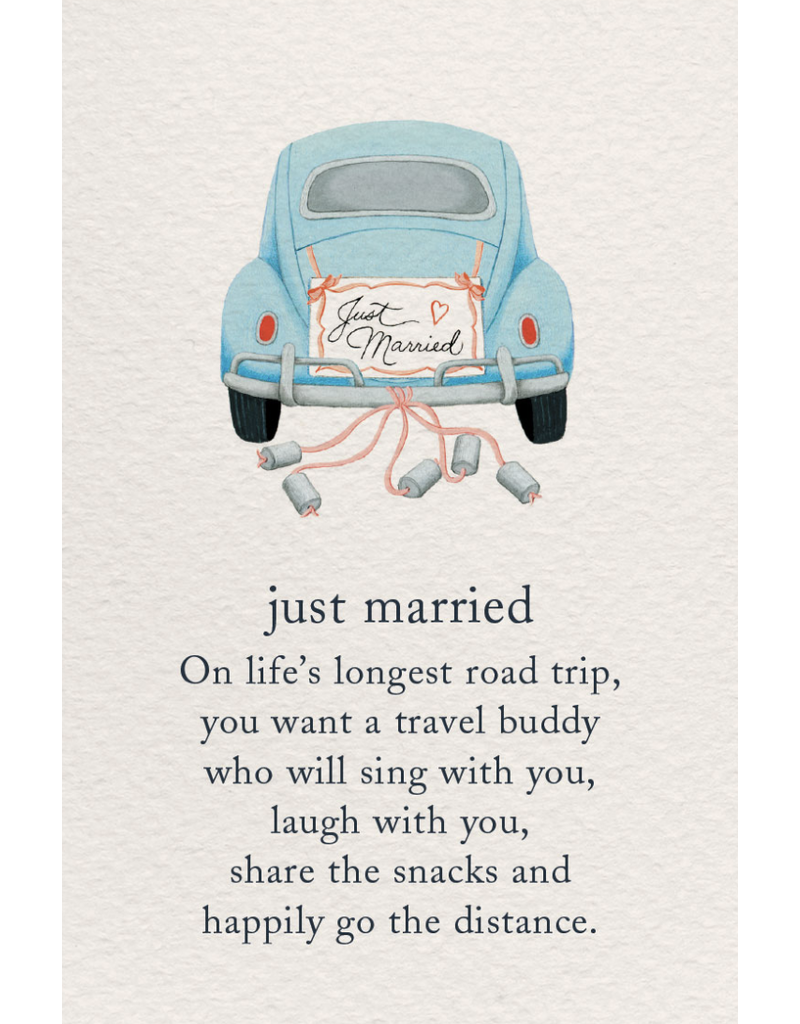 Meaning Of Life-A Cardthartic Experience Just Married Greeting Card