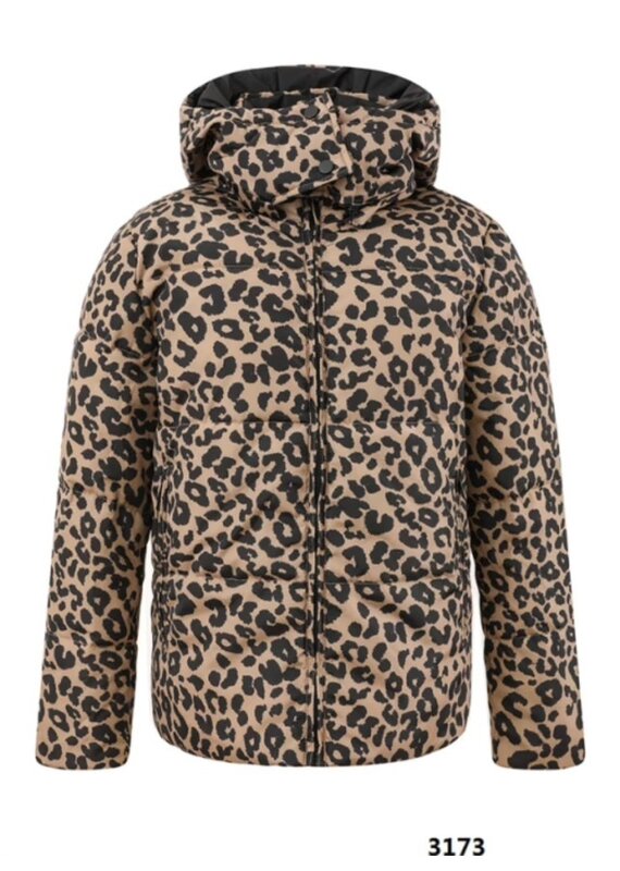 Only Accessories Reversible Coat-Leopard