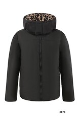 Only Accessories Reversible Coat-Leopard