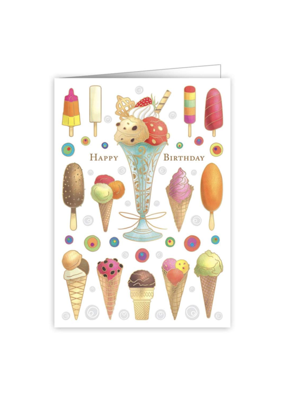 QUIRE Happy Birthday Ice Cream Greeting Card