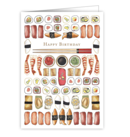 QUIRE Sushi Happy Birthday Greeting Card