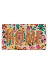Abbott Floral Pressed HOME Doormat-18x30"L