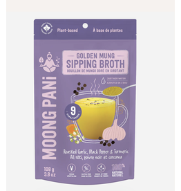 Moong Pani Moong Pani-Golden Broth with Roasted Garlic, Black Pepper, Turmeric and Mung Beans