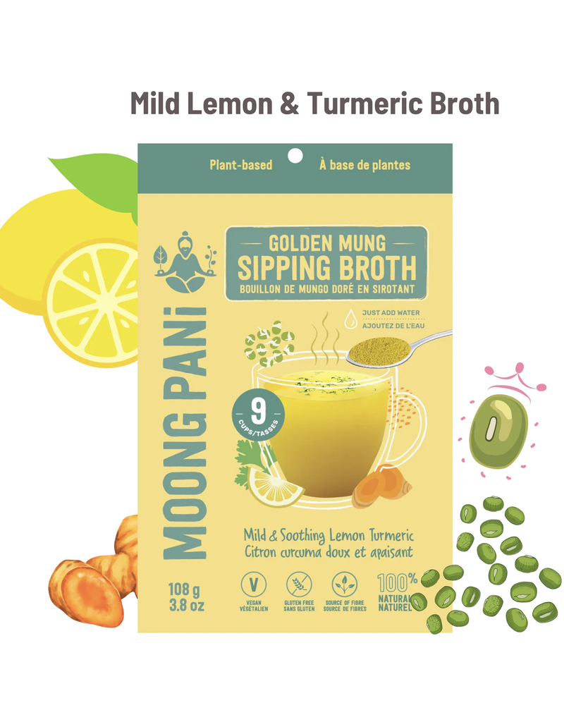 Moong Pani Moong Pani-Golden Broth with Lemon, Turmeric & Mung Beans-Mild and Soothing