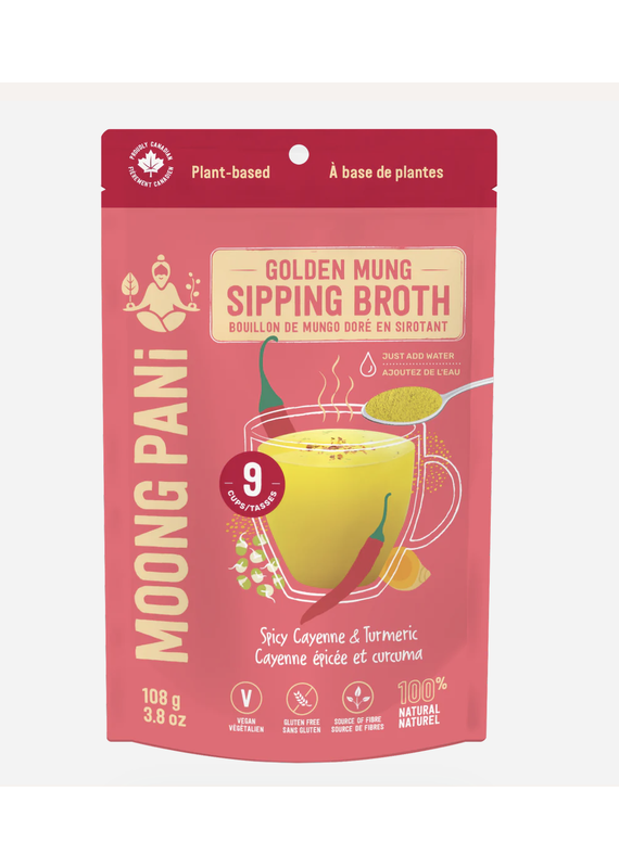 Moong Pani Moong Pani-Golden Broth with Spicy Cayenne, Turmeric & Mung Beans