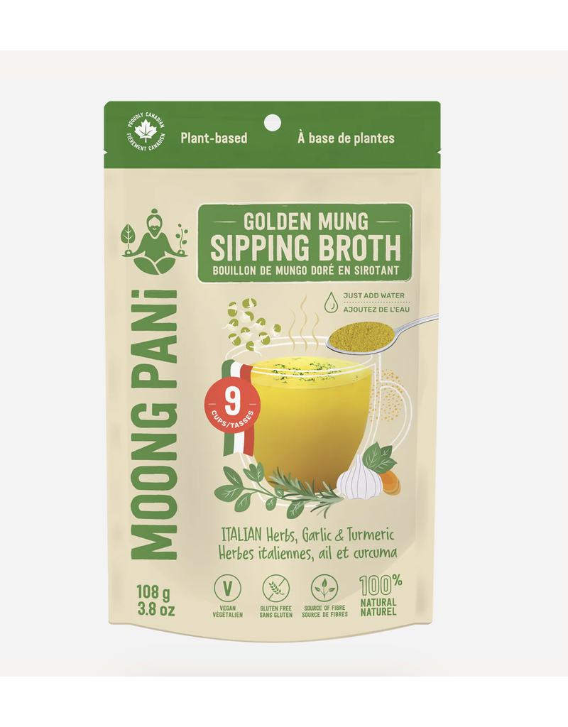 Moong Pani Moong Pani- Golden Broth with Italian Herbs, Turmeric & Mung Beans