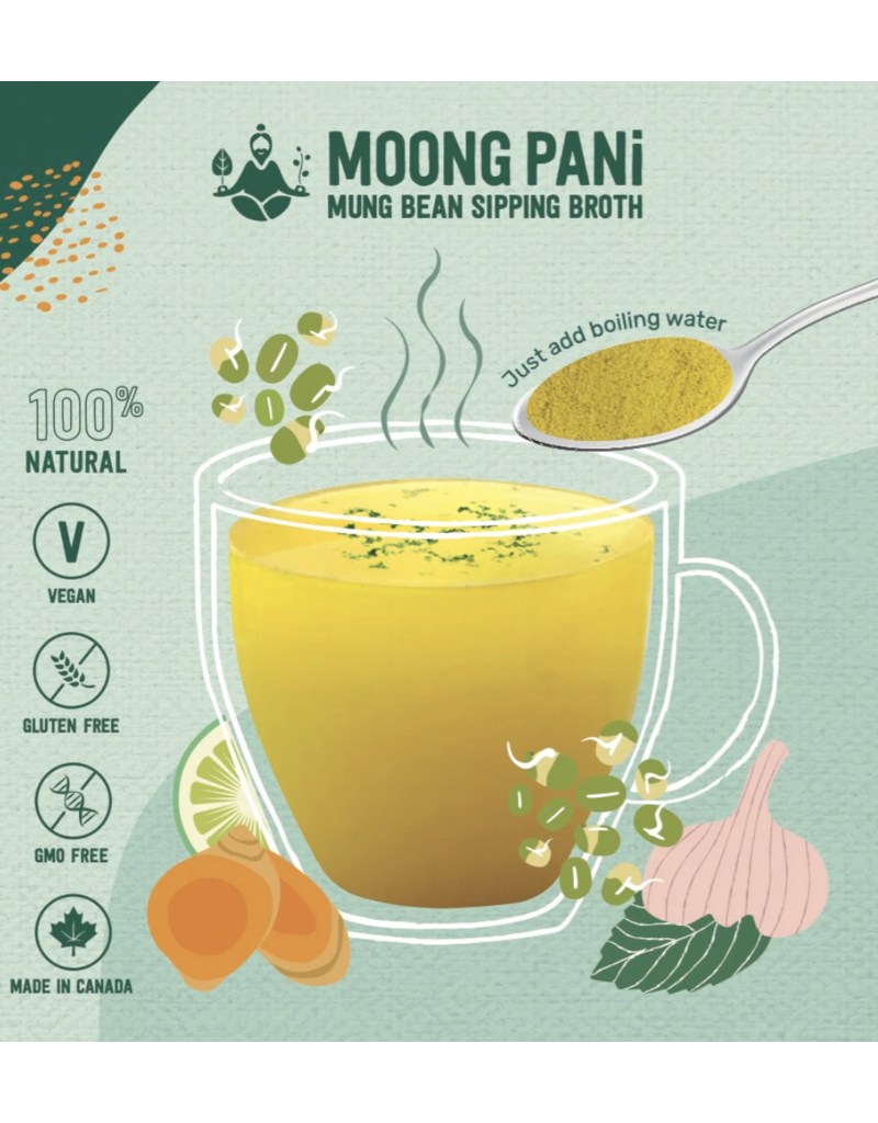Moong Pani Moong Pani- Golden Broth with Italian Herbs, Turmeric & Mung Beans