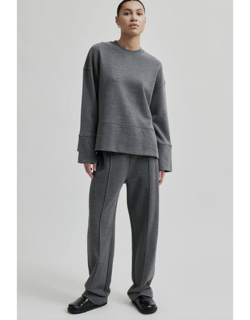 Second Female Abadell Sweat O-Neck-Dark Grey Melange