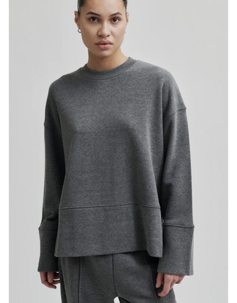 Second Female Abadell Sweat O-Neck-Dark Grey Melange