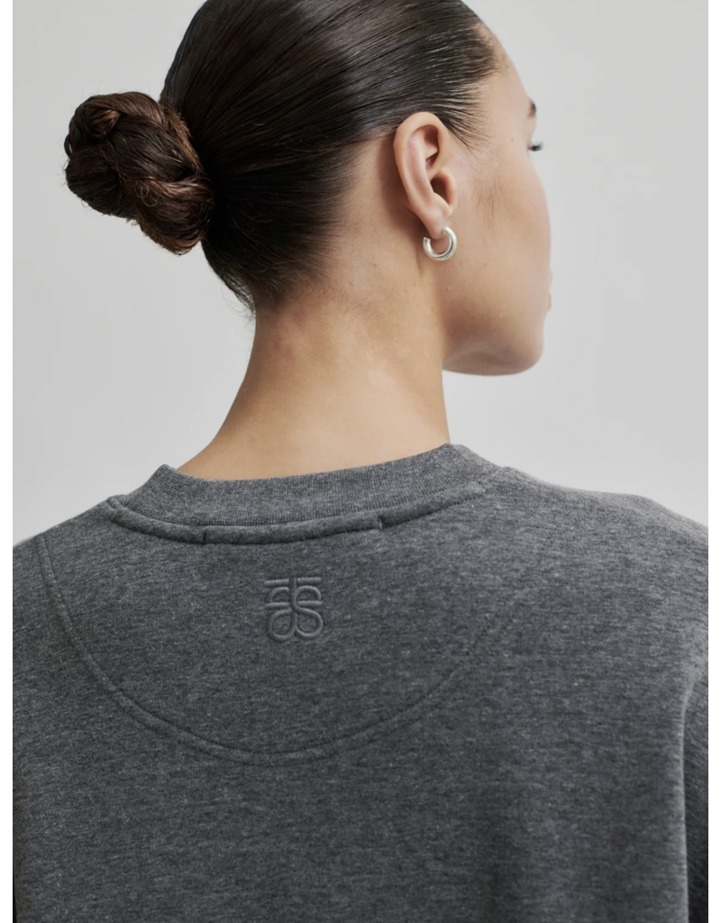 Second Female Abadell Sweat O-Neck-Dark Grey Melange