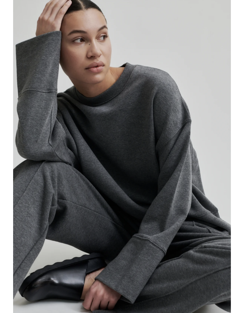 Second Female Abadell Sweat O-Neck-Dark Grey Melange