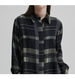 Second Female Checca Shirt-Black/Green Plaid