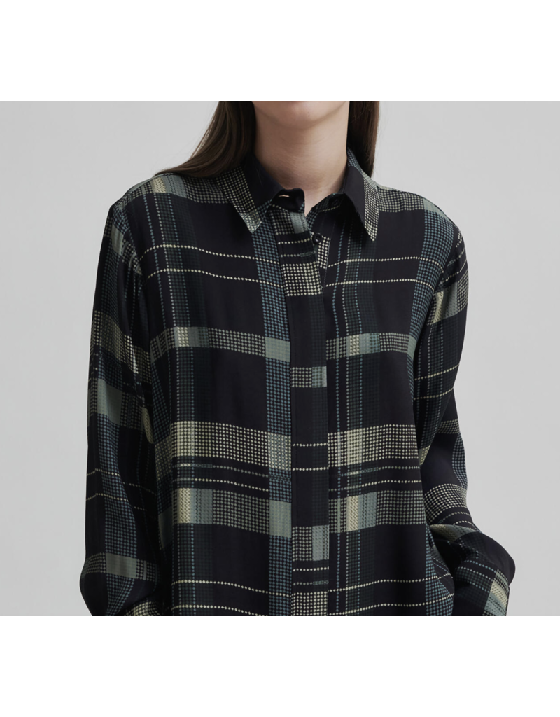 Second Female Checca Shirt-Black/Green Plaid