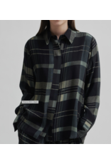 Second Female Checca Shirt-Black/Green Plaid