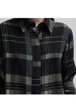 Second Female Checca Shirt-Black/Green Plaid