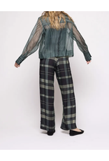 Second Female Checca Trousers-Black/Green Plaid