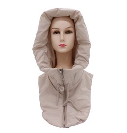 Only Accessories Hooded Neck Warmer- Taupe