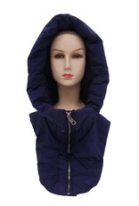 Only Accessories Hooded Neck Warmer- Navy