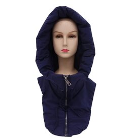 Only Accessories Hooded Neck Warmer- Navy