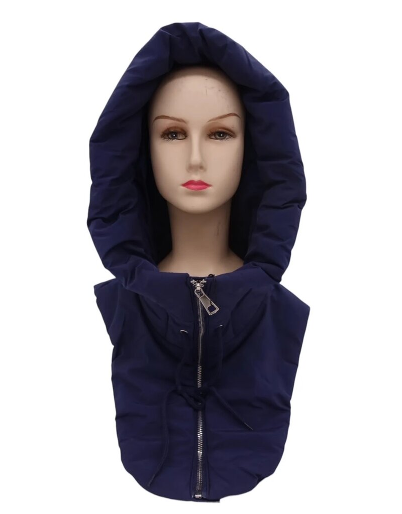 Only Accessories Hooded Neck Warmer- Navy