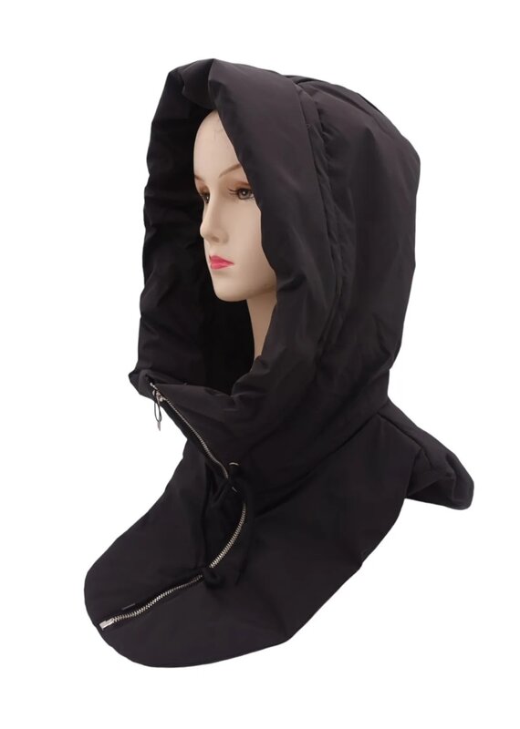 Only Accessories Hooded Neck Warmer- Black