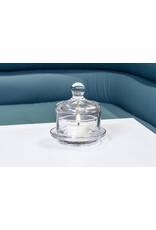 Abbott Butter Dish w/Dome -SM 2 pc- 3"H