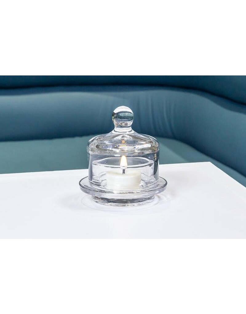 Abbott Butter Dish w/Dome -SM 2 pc- 3"H
