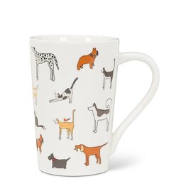 Abbott Dog & Cat Mug-4.5"H(14oz)