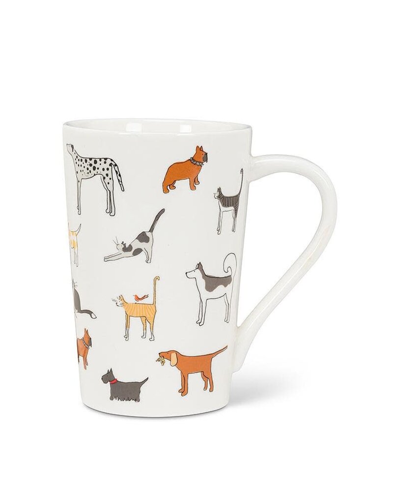 Abbott Dog & Cat Mug-4.5"H(14oz)