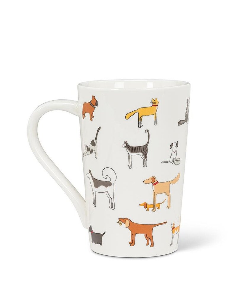 Abbott Dog & Cat Mug-4.5"H(14oz)