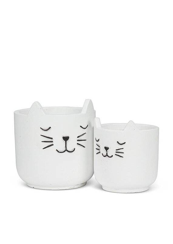 Abbott Sleeping Cat Planter-4.5"H