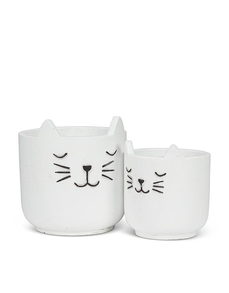 Abbott Sleeping Cat Planter-4.5"H