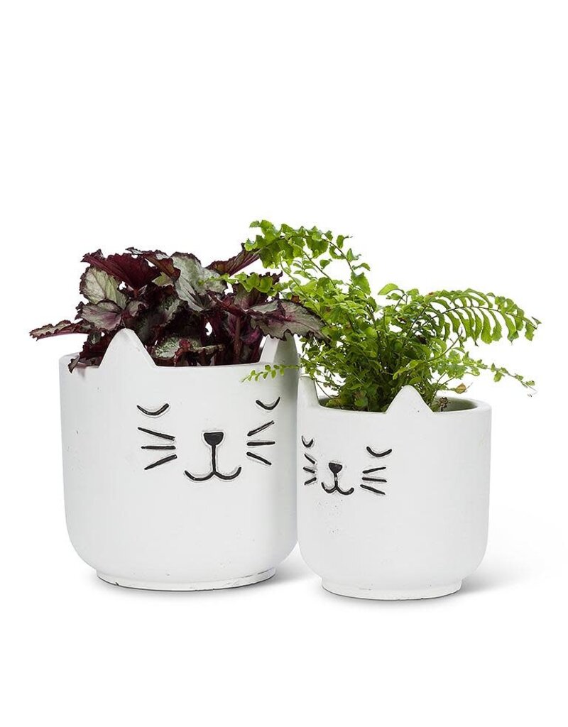 Abbott Sleeping Cat Planter-4.5"H