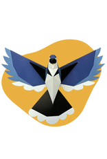 Poly Paper Craft Blue Jay 3D Puzzle