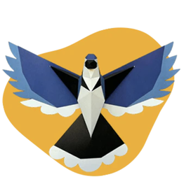 Poly Paper Craft Blue Jay 3D Puzzle