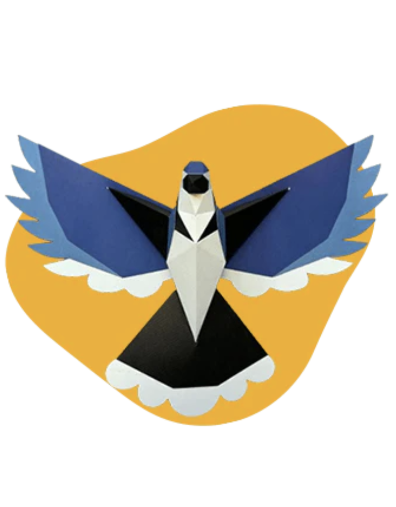 Poly Paper Craft Blue Jay 3D Puzzle