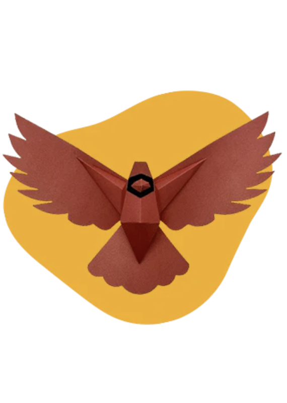 Poly Paper Craft Cardinal 3D Puzzle