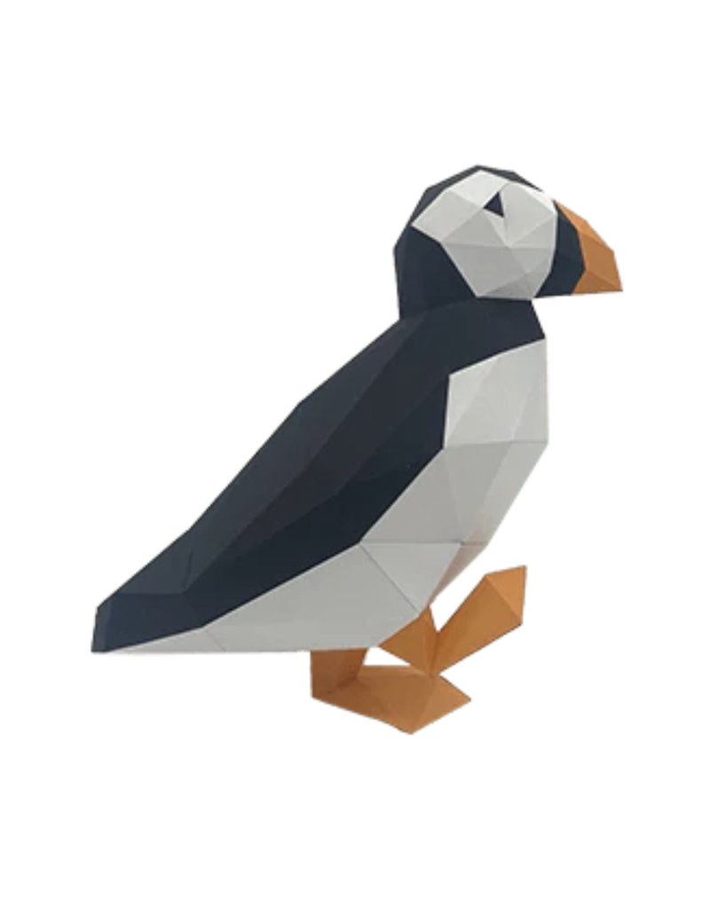 Poly Paper Craft Puffin 3D Puzzle