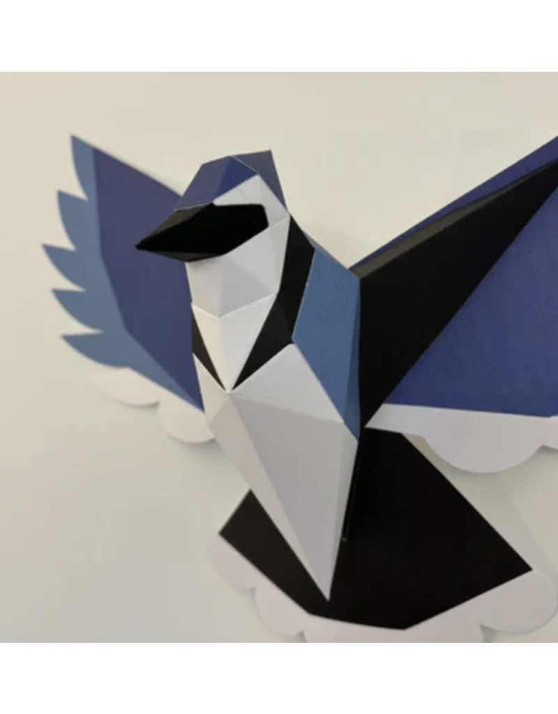 Poly Paper Craft Blue Jay 3D Puzzle