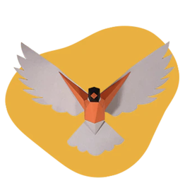 Poly Paper Craft Robin 3D Puzzle