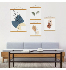 Sunauto Magnetic Poster Hanger-Teak-14"