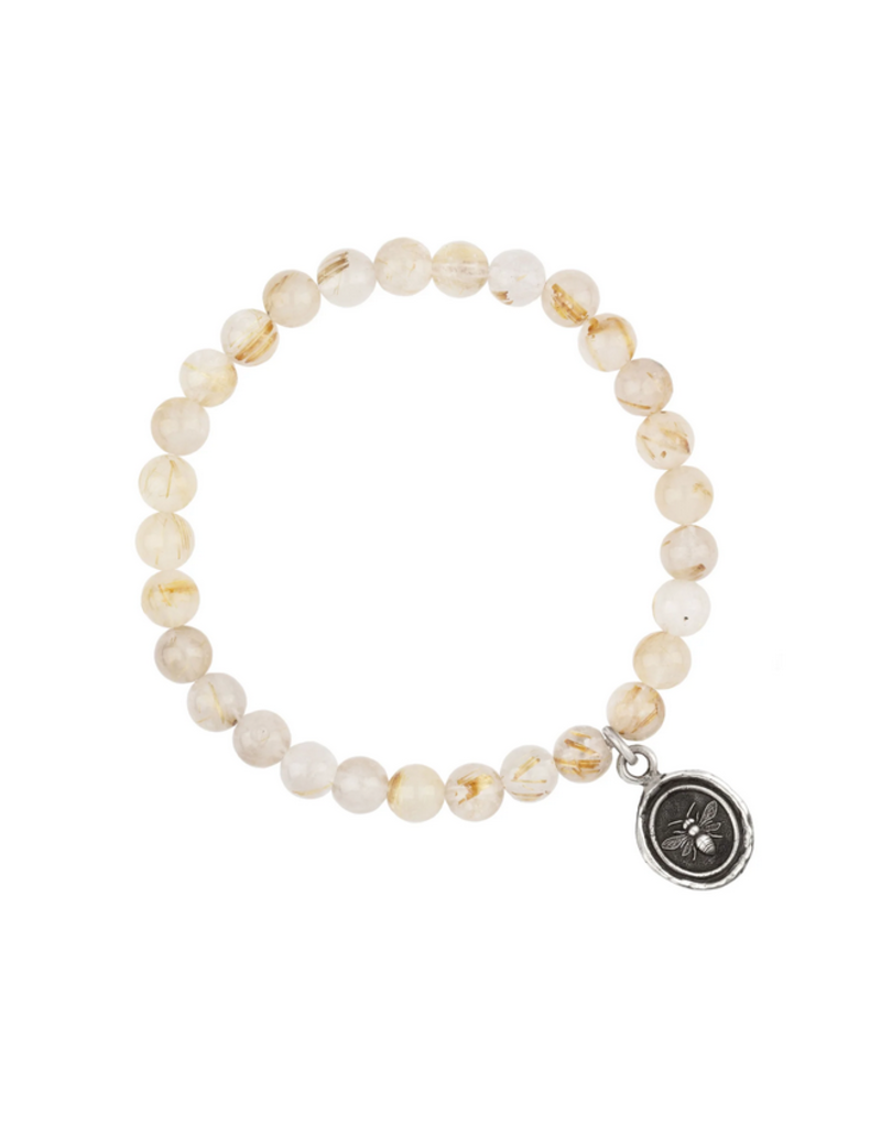 Pyrrha Pyrrha-Motivated Appreciation Talisman Stretch Stone Bracelet