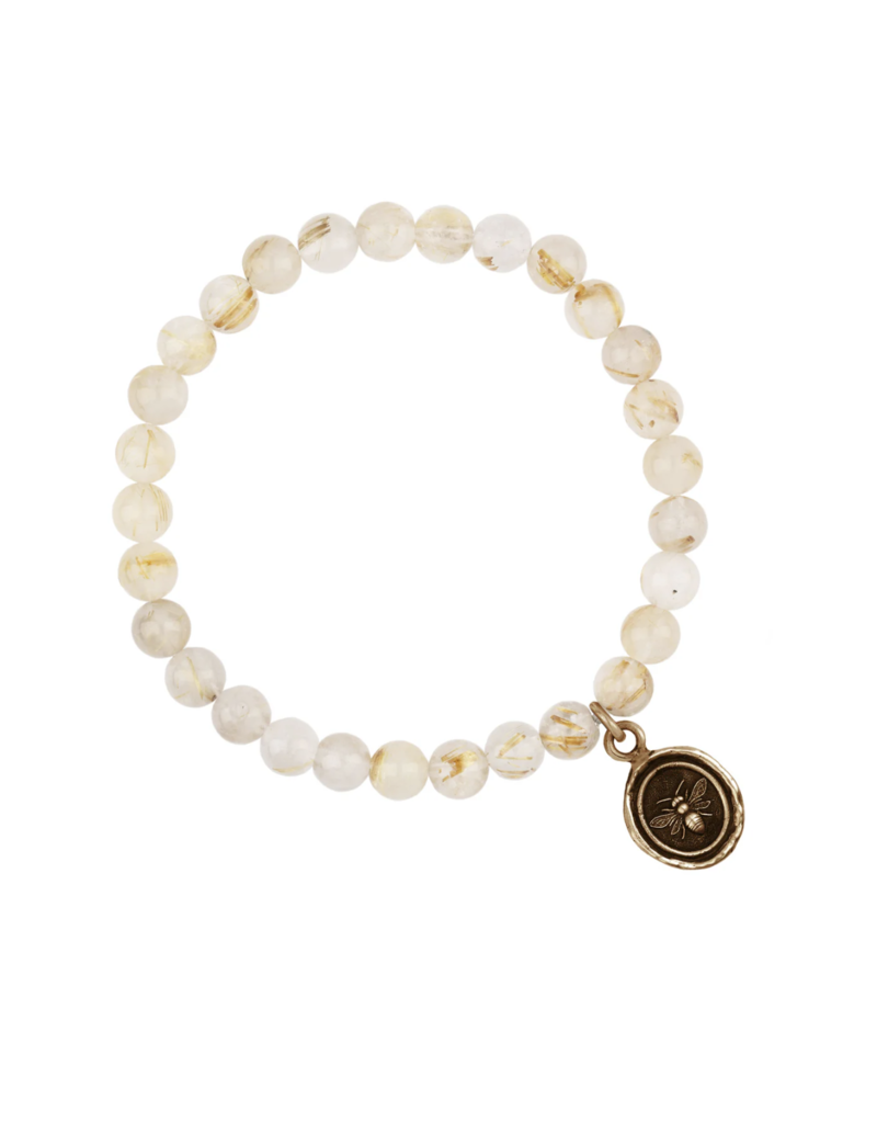 Pyrrha Pyrrha-Motivated Appreciation Talisman Stretch Stone Bracelet
