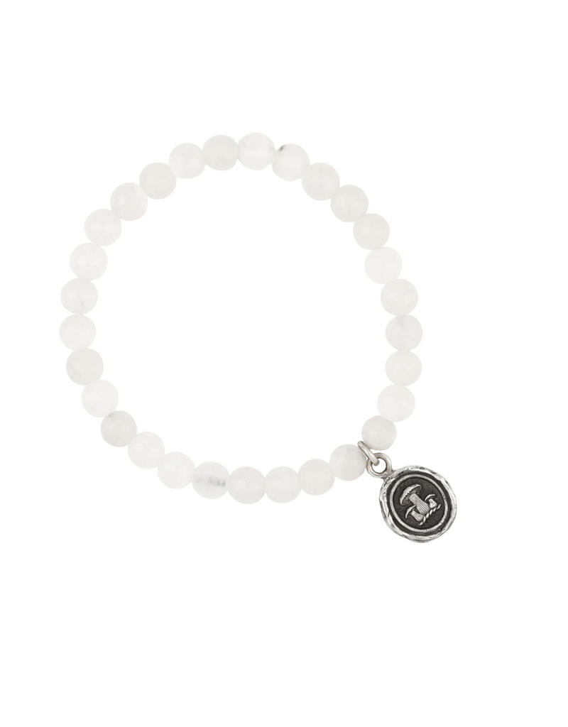 Pyrrha Pyrrha-Earthy Appreciation Talisman Stretch Stone Bracelet