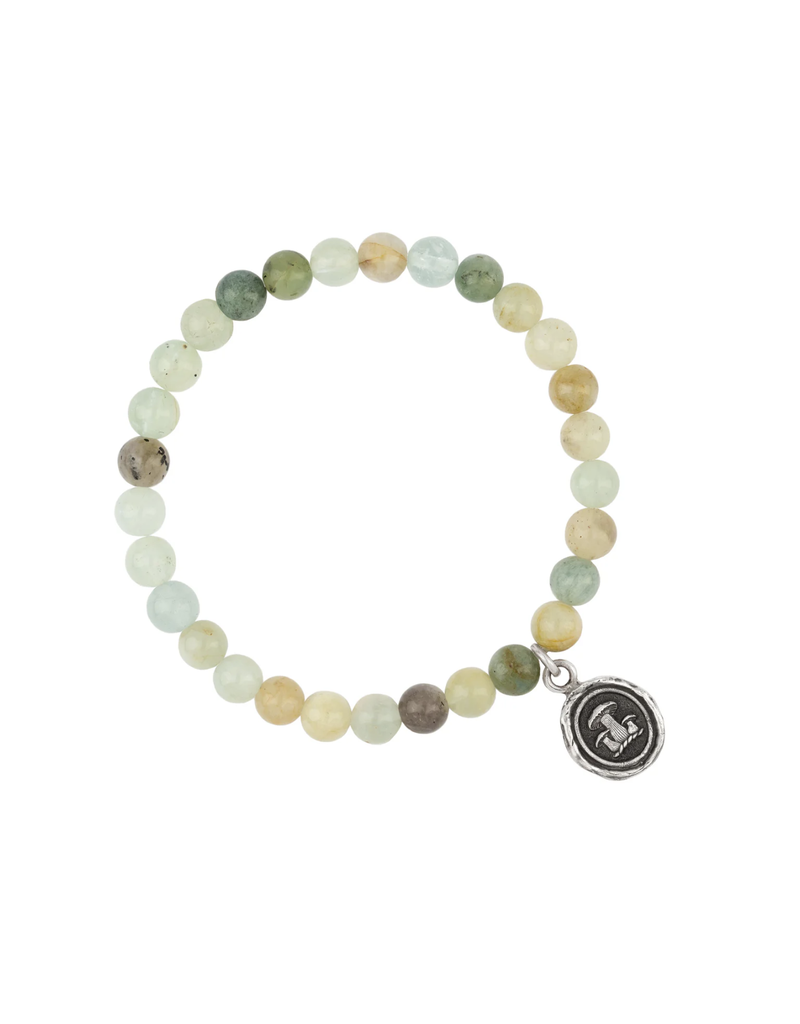 Pyrrha Pyrrha-Earthy Appreciation Talisman Stretch Stone Bracelet