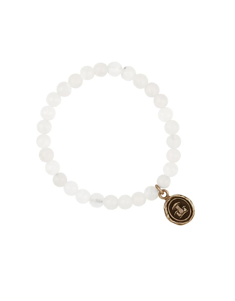 Pyrrha Pyrrha-Earthy Appreciation Talisman Stretch Stone Bracelet