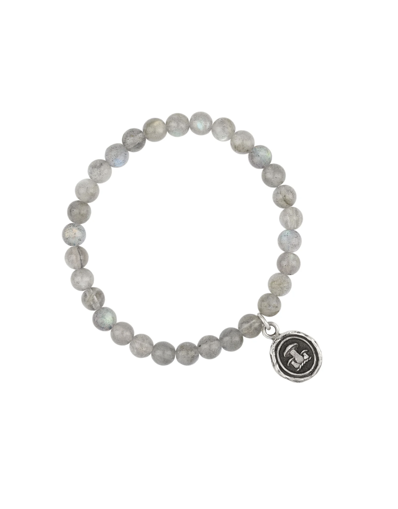 Pyrrha Pyrrha-Earthy Appreciation Talisman Stretch Stone Bracelet