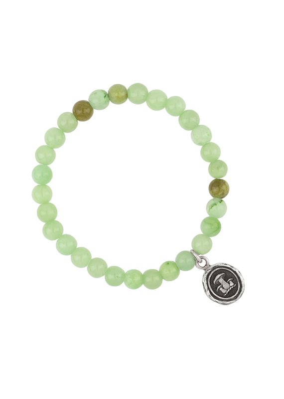 Pyrrha Pyrrha-Earthy Appreciation Talisman Stretch Stone Bracelet