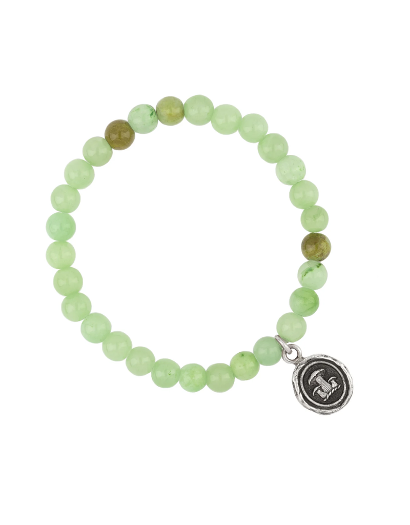 Pyrrha Pyrrha-Earthy Appreciation Talisman Stretch Stone Bracelet