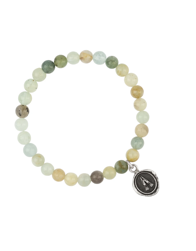 Pyrrha Pyrrha-Grateful Appreciation Talisman Stretch Stone Bracelet